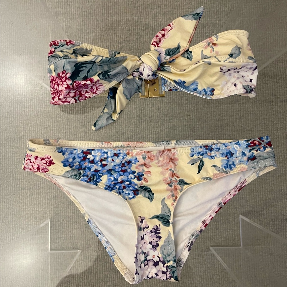 Ephemera Floral Bandeau Bikini Set